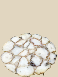 Damon Agate Side Table - Pearl - thumbnail 5