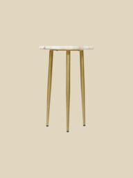 Damon Agate Side Table - Pearl - thumbnail 3