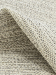 Shaheer Grey Hand-woven Wool Rug - thumbnail 4