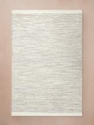 Shaheer Grey Hand-woven Wool Rug - thumbnail 2