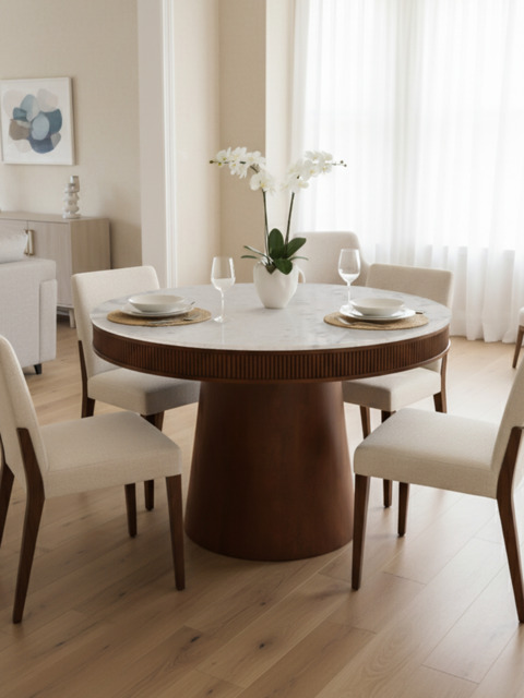 Nate Marble Top Dining Table - image 1