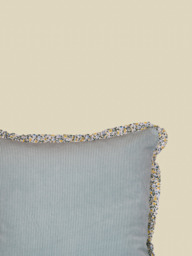 Maribelle Blue Cotton Cushion - thumbnail 5
