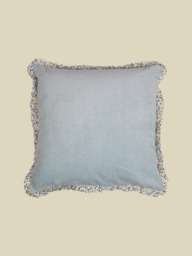 Maribelle Blue Cotton Cushion - thumbnail 4