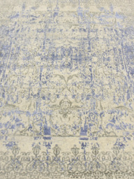 Patsy Wool & Bamboo Silk Hand-Knotted Rug - Blue - thumbnail 3