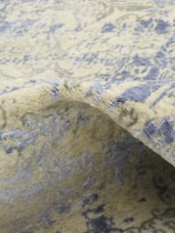 Patsy Wool & Bamboo Silk Hand-Knotted Rug - Blue - thumbnail 5