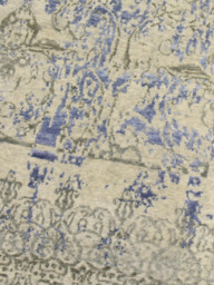 Patsy Wool & Bamboo Silk Hand-Knotted Rug - Blue - thumbnail 4