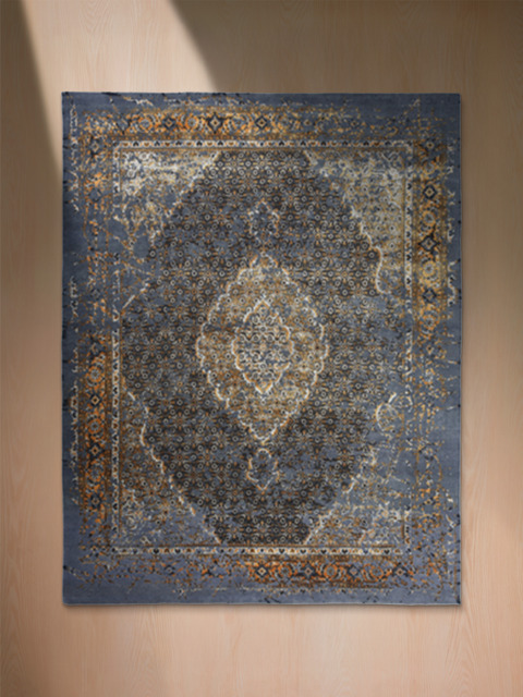 Selka Hand-knotted Wool & Bamboo Silk Rug - image 1