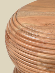 Kyra Totem-Shaped Wooden Side Table - thumbnail 5