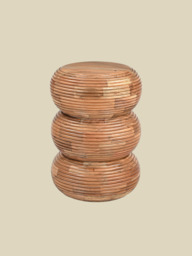 Kyra Totem-Shaped Wooden Side Table - thumbnail 2