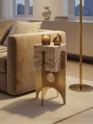 Aurex Marble Top Side Table - thumbnail 1