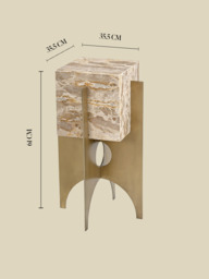 Aurex Marble Top Side Table - thumbnail 6