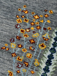 Alven Hand-Knotted Wool & Bamboo Silk Persian Rug - Alloy Grey - thumbnail 6