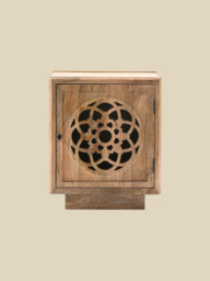Harmony Mango Wood Bedside Table - Warm Wood - thumbnail 2