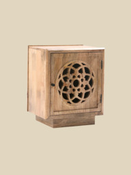 Harmony Mango Wood Bedside Table - Warm Wood - thumbnail 4
