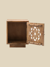 Harmony Mango Wood Bedside Table - Warm Wood - thumbnail 6