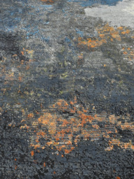 Orvane Hand-Knotted Wool & Bamboo Silk Abstract Rug - Charcoal - thumbnail 3