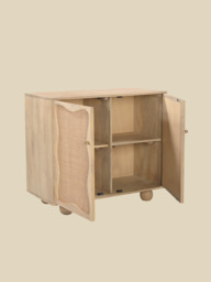 Carlo Two Door Cabinet With Cane - thumbnail 6