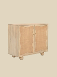 Carlo Two Door Cabinet With Cane - thumbnail 4
