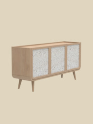 Kael Three Door Sideboard - Light Wood - thumbnail 3