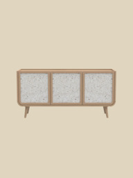 Kael Three Door Sideboard - Light Wood - thumbnail 2