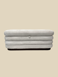 Khalia Ivory Storage Ottoman - thumbnail 3