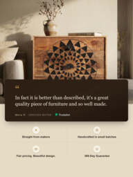 Koral Mango Wood Three Drawer Chest - thumbnail 3