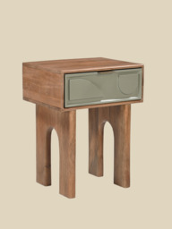 Verde One Drawer Bedside Table - thumbnail 3