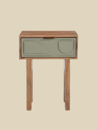 Verde One Drawer Bedside Table - thumbnail 2