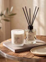 Sunday Linen Candle & Diffuser Set - thumbnail 1