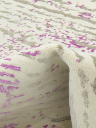 Kaelith Hand-Knotted Bamboo Silk Blend Rug - Violet - thumbnail 5