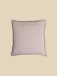 Hamir Beige Hand-woven Cushion - thumbnail 3