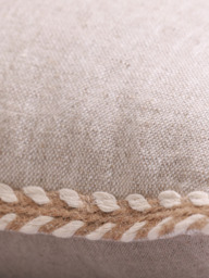 Hamir Beige Hand-woven Cushion - thumbnail 4