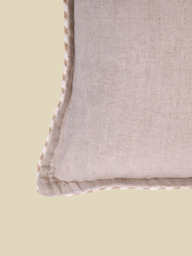 Hamir Beige Hand-woven Cushion - thumbnail 6