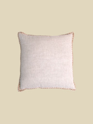 Hamir Beige Hand-woven Cushion - thumbnail 2