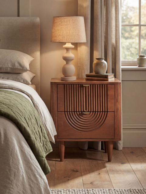 Ariso Mango Wood Bedside Table - image 1