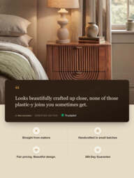 Ariso Mango Wood Bedside Table - thumbnail 3