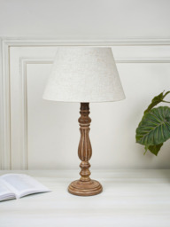Quinn Brown Wooden Table Lamp - thumbnail 1