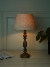 Quinn Brown Wooden Table Lamp - thumbnail 2