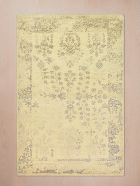 Kobo Wool & Bamboo Silk Hand-Knotted Rug - Beige - image 1