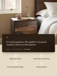 Astra Two Drawer Bedside Table - thumbnail 3