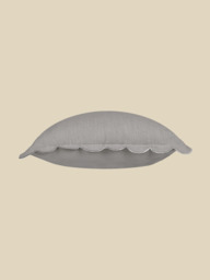 Zina Cotton-Linen Grey Cushion - thumbnail 4