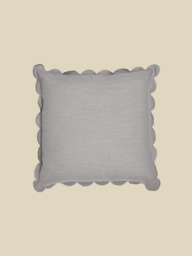 Zina Cotton-Linen Grey Cushion - thumbnail 2