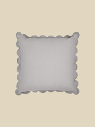 Zina Cotton-Linen Grey Cushion - thumbnail 3