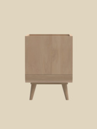 Kael Two Drawer Bedside Table - Natural - thumbnail 5