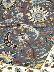 Kavro Hand-Knotted Wool & Bamboo Silk Rug - Grey - thumbnail 6