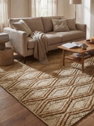 Koro Hand-woven Jute Rug - Natural