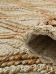 Koro Hand-woven Jute Rug - Natural - thumbnail 5