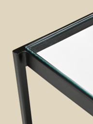 Astra Iron Side Table with Glass Top - thumbnail 6