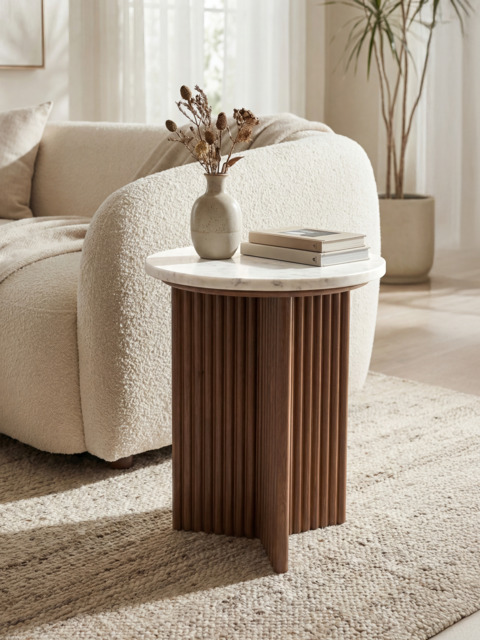 Odette Marble Side Table - image 1