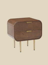 Kevin Two Drawer Bedside Table - thumbnail 4
